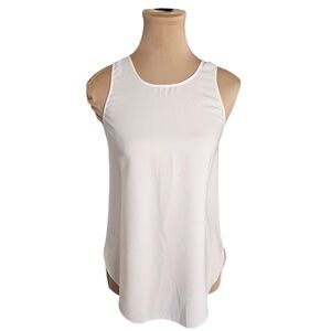 Aritzia Wilfred White Sleeveless Tank Top Relaxed Fit Sz XS